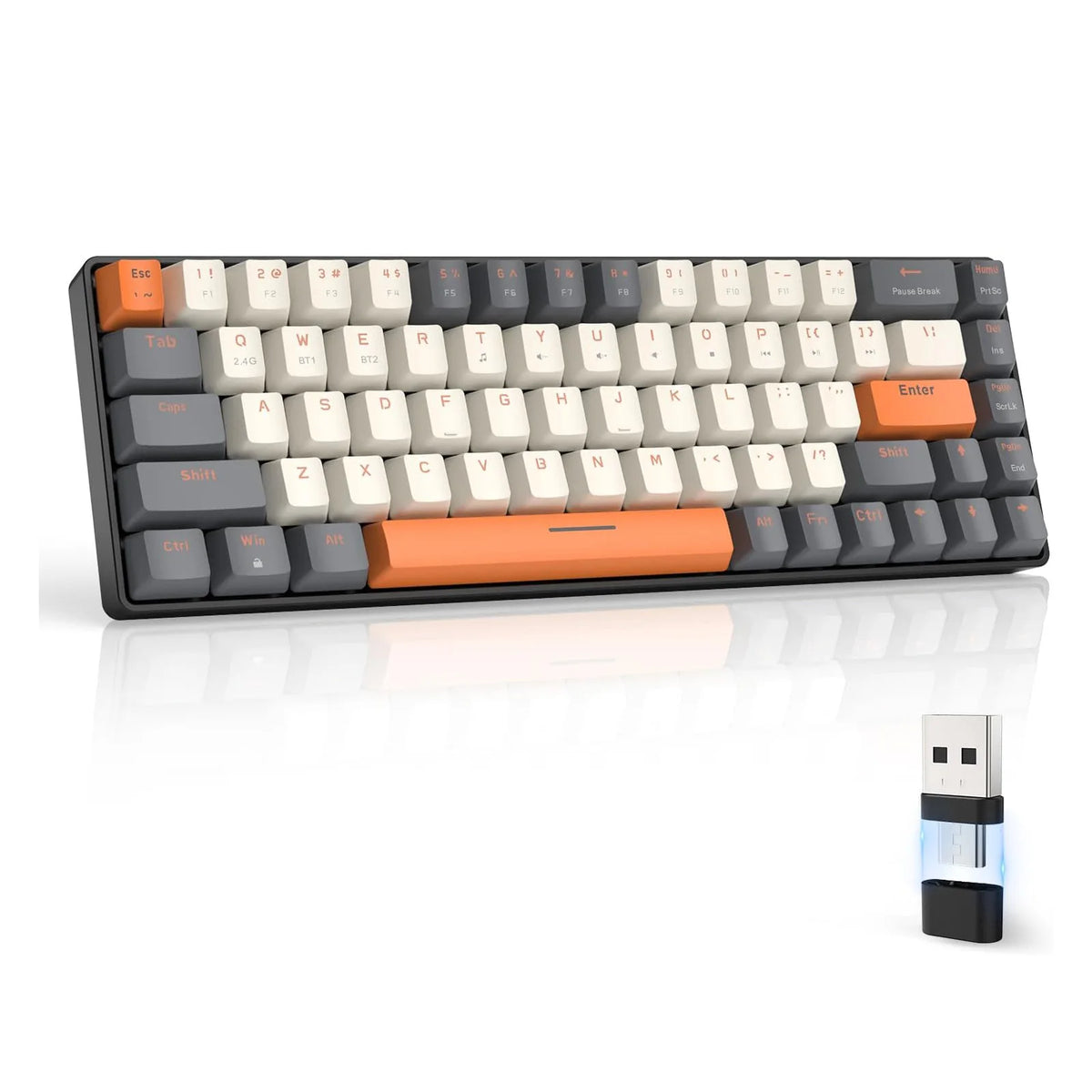 Attack Shark RK68 Sixty Percent Wireless Mechanical Keyboard
