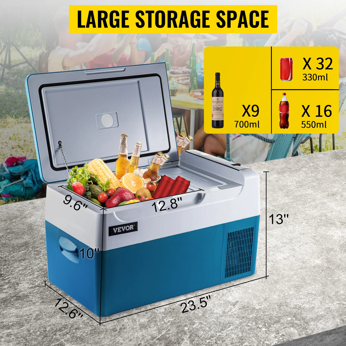 SucceBuy Car Refrigerator Portable Compressor Cooler For Travel