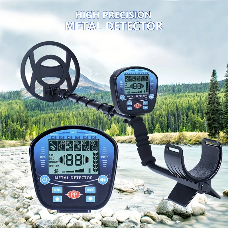 Professional Underground Metal Detector For Adults Waterproof With LCD Display