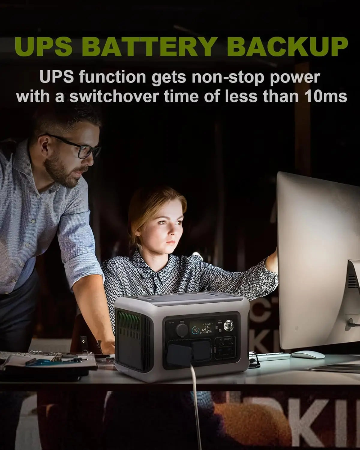 ALLPOWERS R600 Portable Power Station 299Wh 600W LiFePO4 Battery