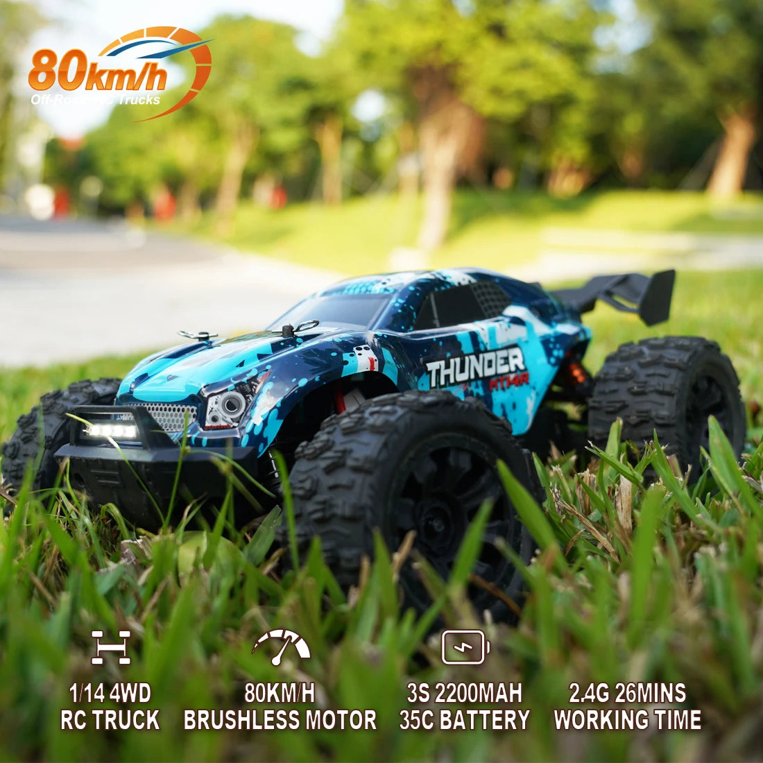 Jiusi 1:14 High Speed RC Off Road Car 4WD Brushless
