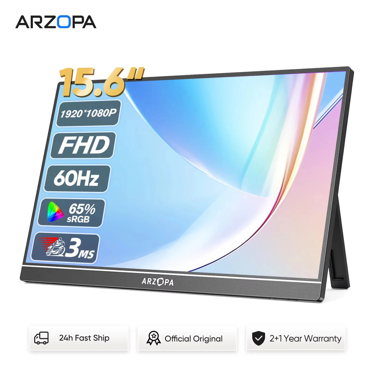 Arzopa Portable FHD IPS Monitor USB-C Mini HDMI Second Screen