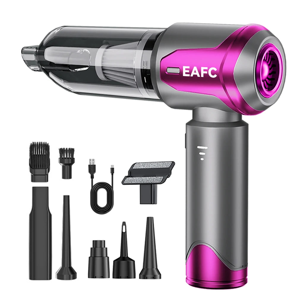 EAFC Portable Handheld Vacuum Cordless 30000Pa 4In1 Keyboard Home Car