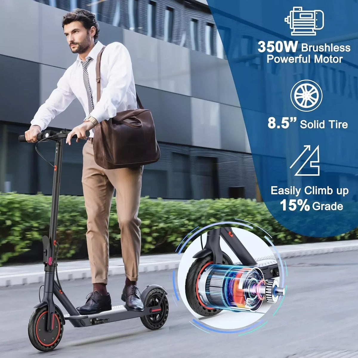 Ladped LP60 Foldable Electric Scooter 16 Mile Range 350W Motor