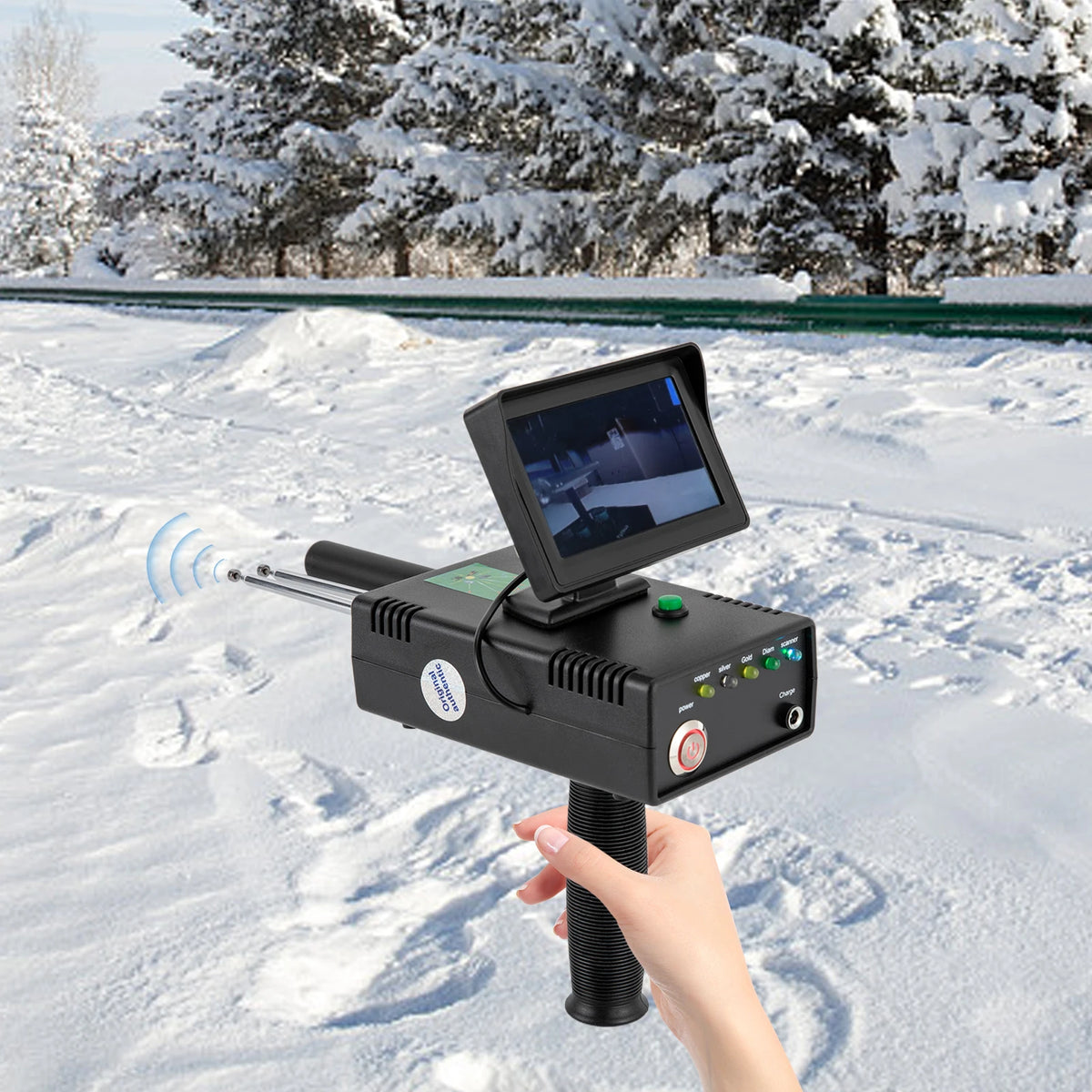 3D Led Metal Detector With Underground Range Treasure Locator