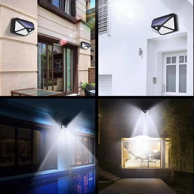Solar Outdoor Wall Light With Motion Sensor IP65 Waterproof LED