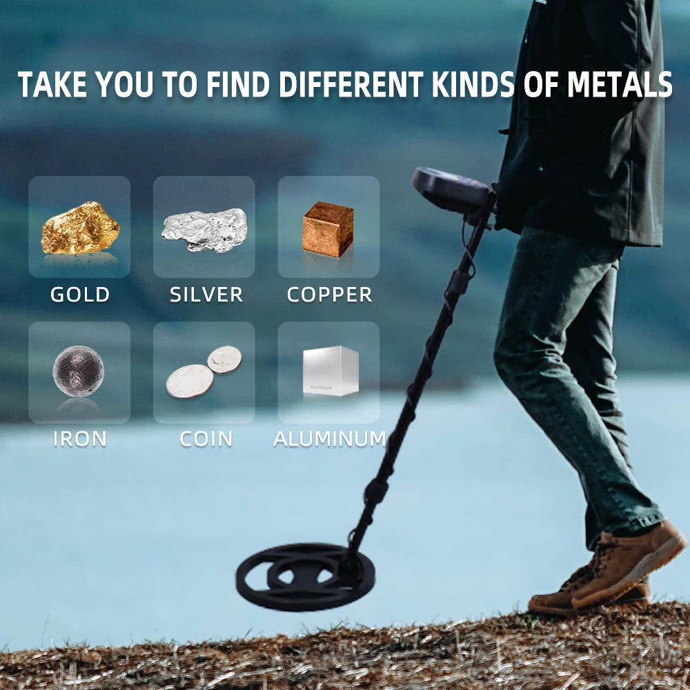 Professional Underground Metal Detector For Adults Waterproof With LCD Display