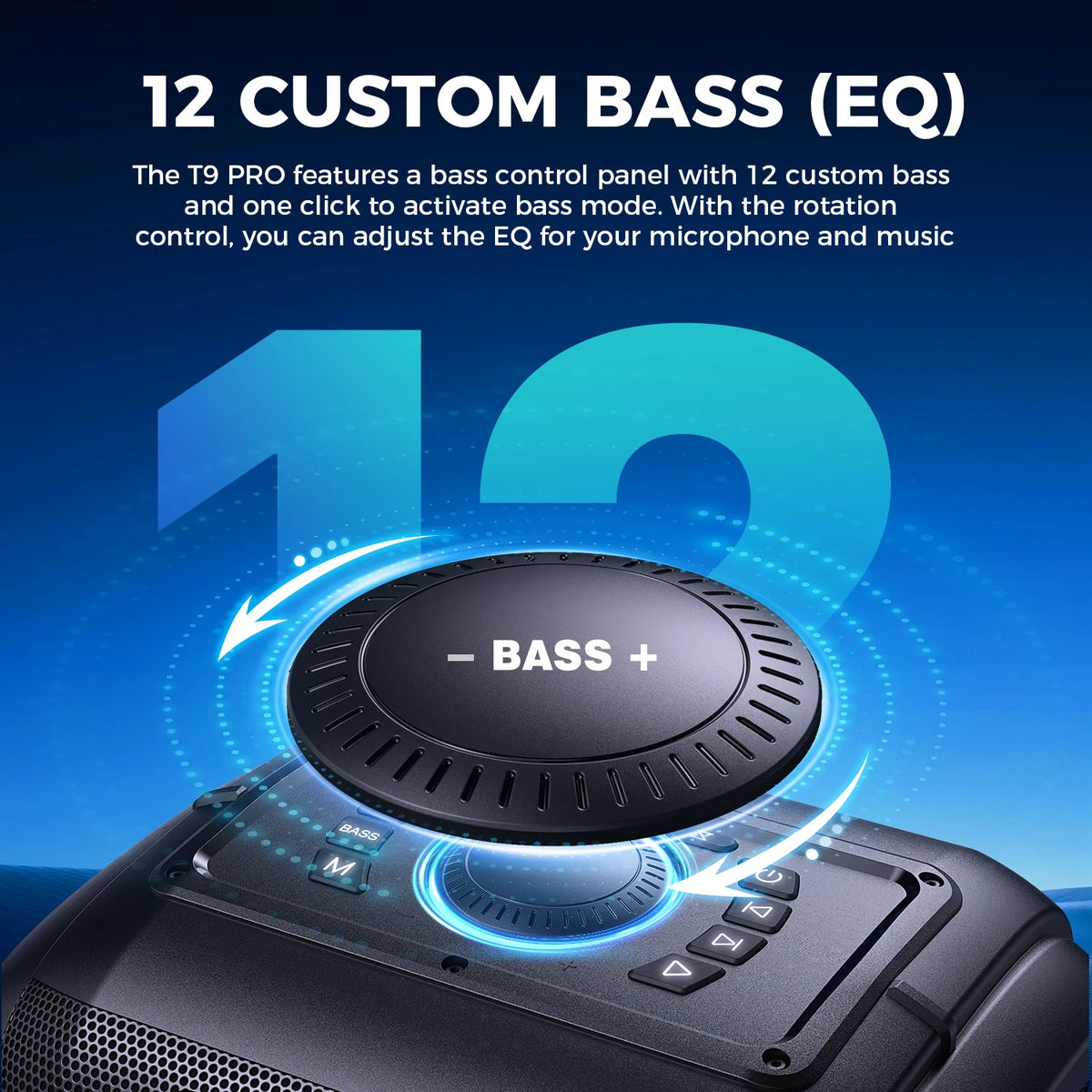 W-King 250W Peak Bluetooth Party Speaker V5.3 Loud 120dB