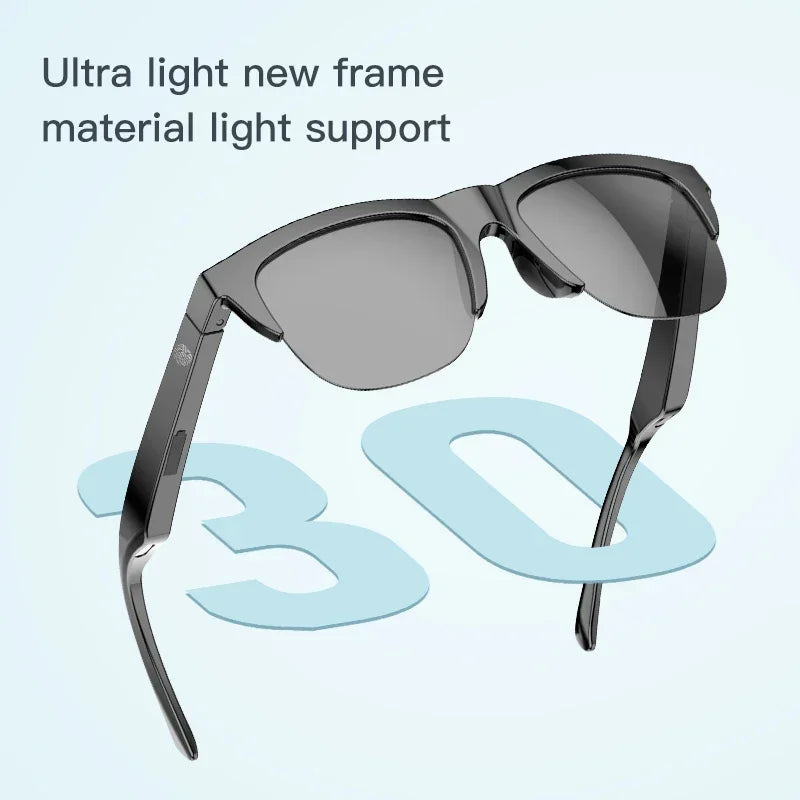 Smart Bluetooth 5.3 Sunglasses With Calls And Music UV Protection