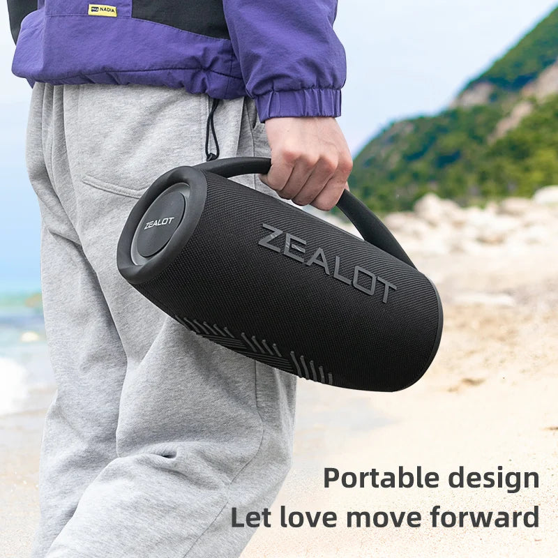 ZEALOT S97 80W Bluetooth Speaker Waterproof Subwoofer With TWS FM