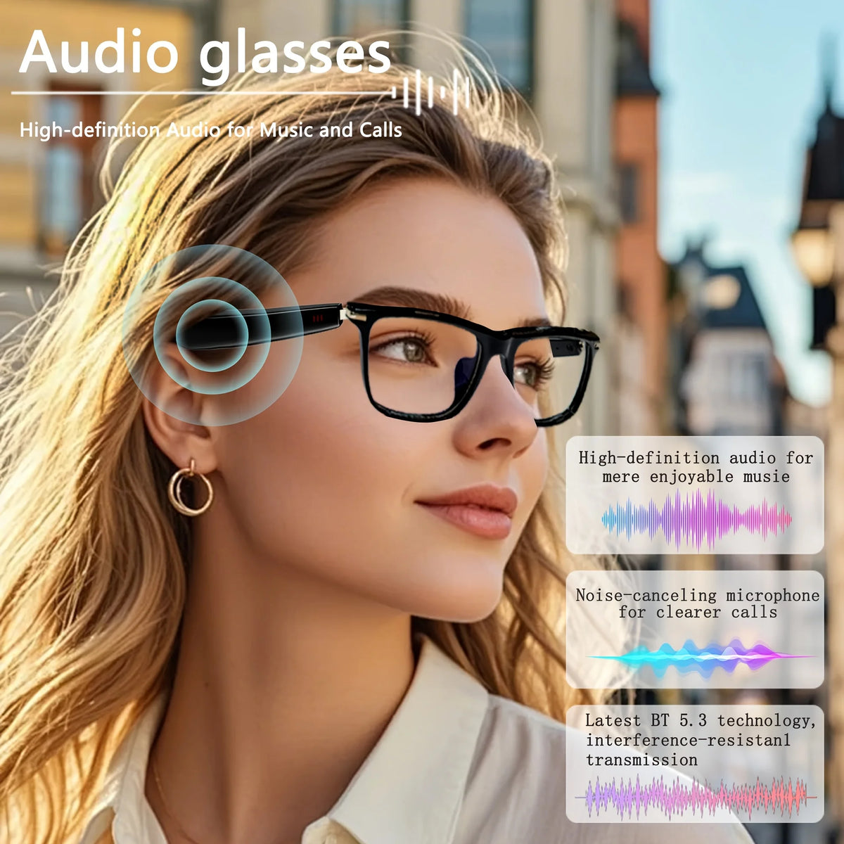 Giinova AI Translation Smart Glasses Real Time Language Translation