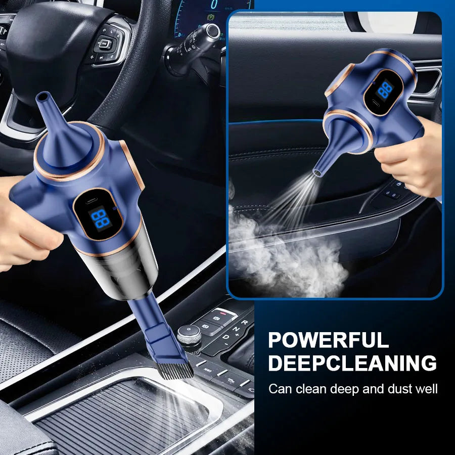 Wireless Car Vacuum Cleaner Cordless Mini HEPA Dust Collector