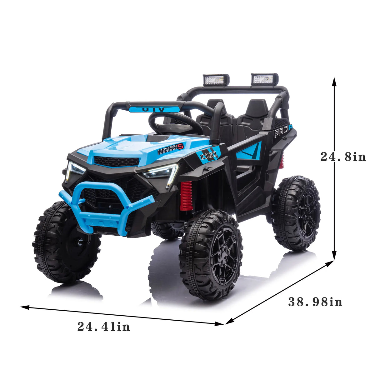 24V 400W Kids Ride On UTV With Parent Remote LED Lights And Bluetooth Music