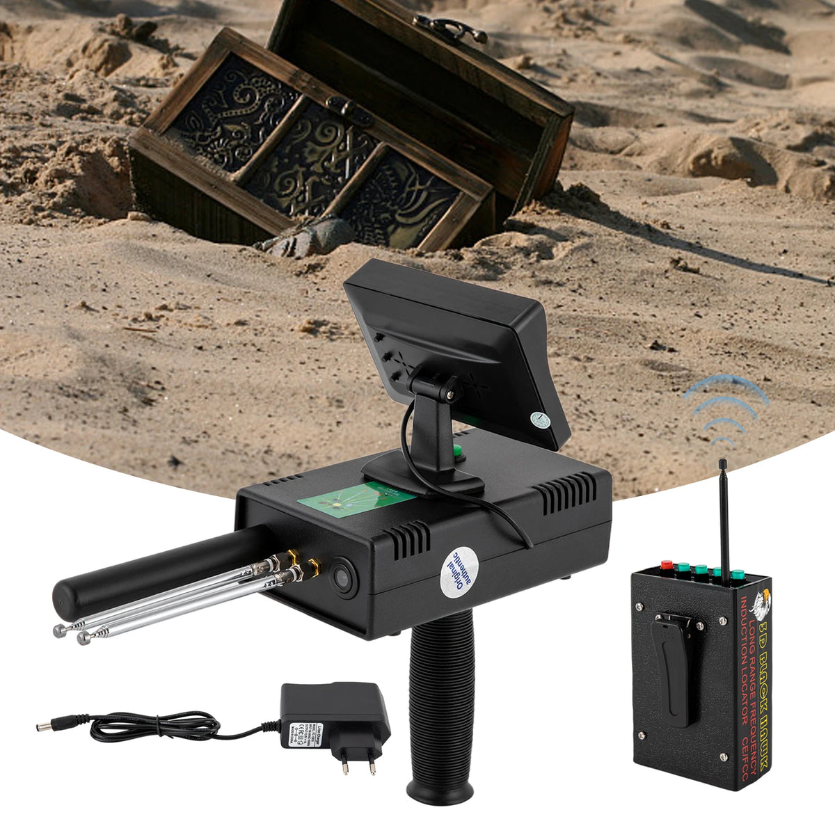 3D Led Metal Detector With Underground Range Treasure Locator