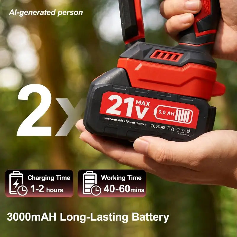 XYSD Portable Cordless Mini Chainsaw Handheld Electric Saw With Batteries