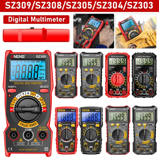 ANENG SZ308 Digital Multimeter AC DC Current Voltage Resistance Meter