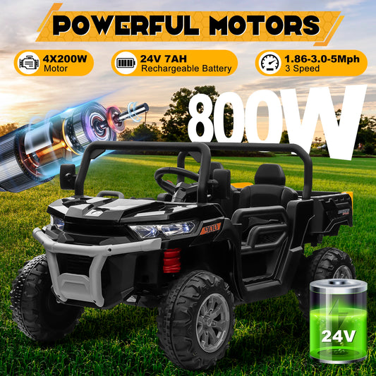 JOYRACER 24V Ride Dump Truck for Kids With Remote Control