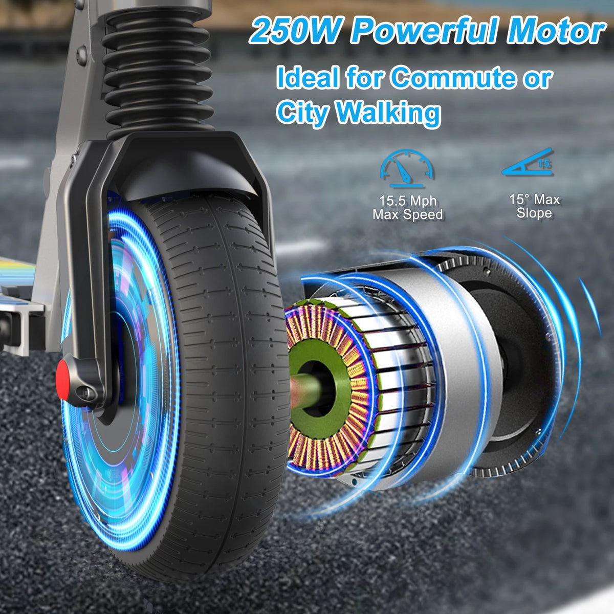 Caroma Electric Scooter Foldable With Cruise Control And Dual Braking