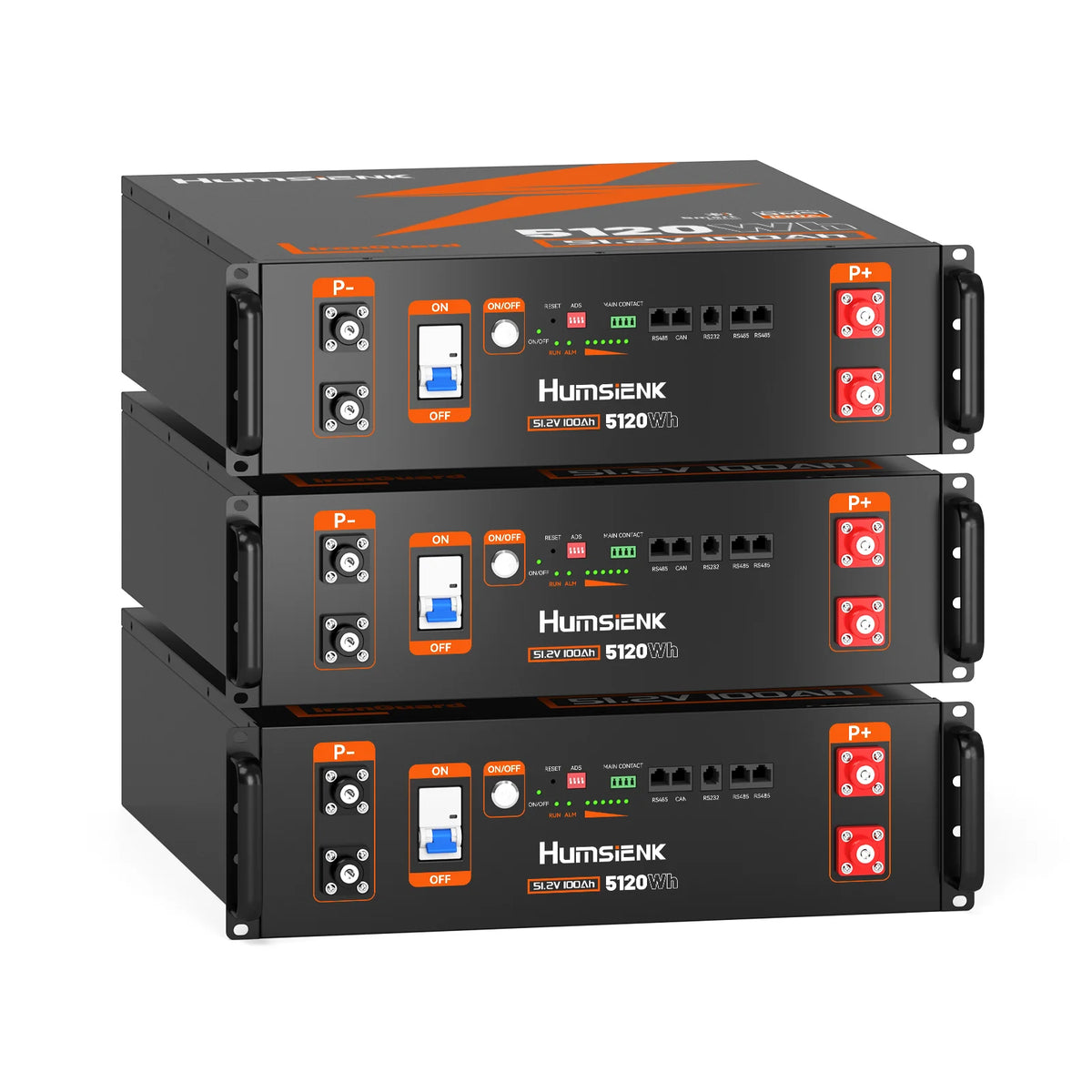 Humsienk 48V 100Ah LiFePO4 Battery Bluetooth BMS For RV