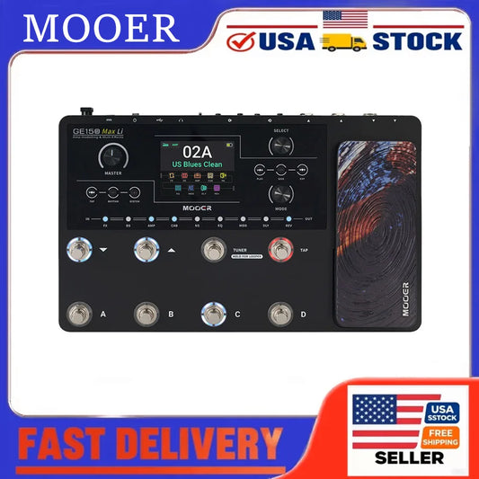 M-VAVE Guitar Multi Effects Pedal 55 Amp Models 200 Presets