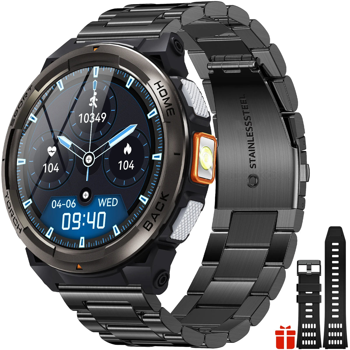 EIGIIS KE5 1.45 Inch Smart Watch 3ATM Waterproof Compass Barometer