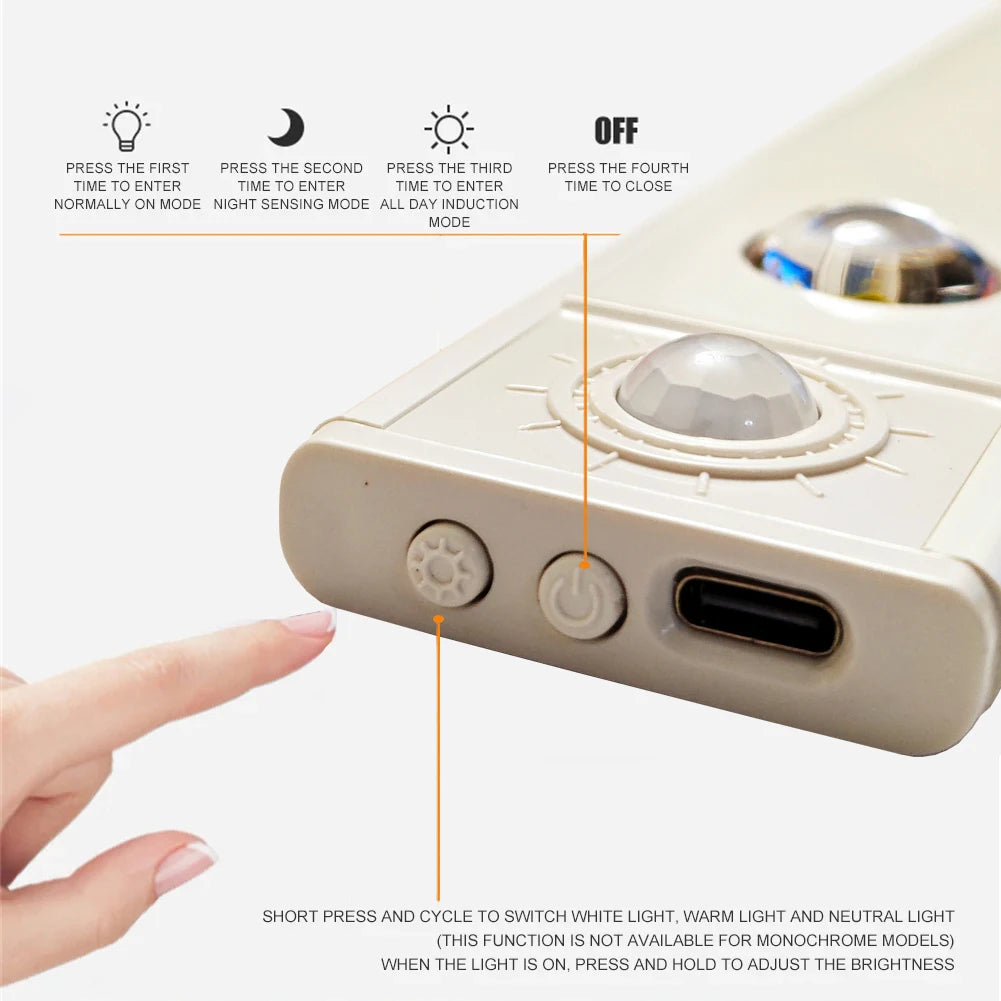 Hongqi USB Rechargeable Motion Sensor LED Cabinet Light for Kitchen