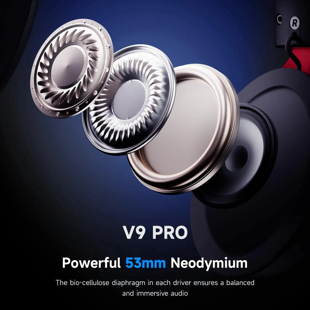 MCHOSE V9 Pro Wireless Gaming Headset 7.1 Surround