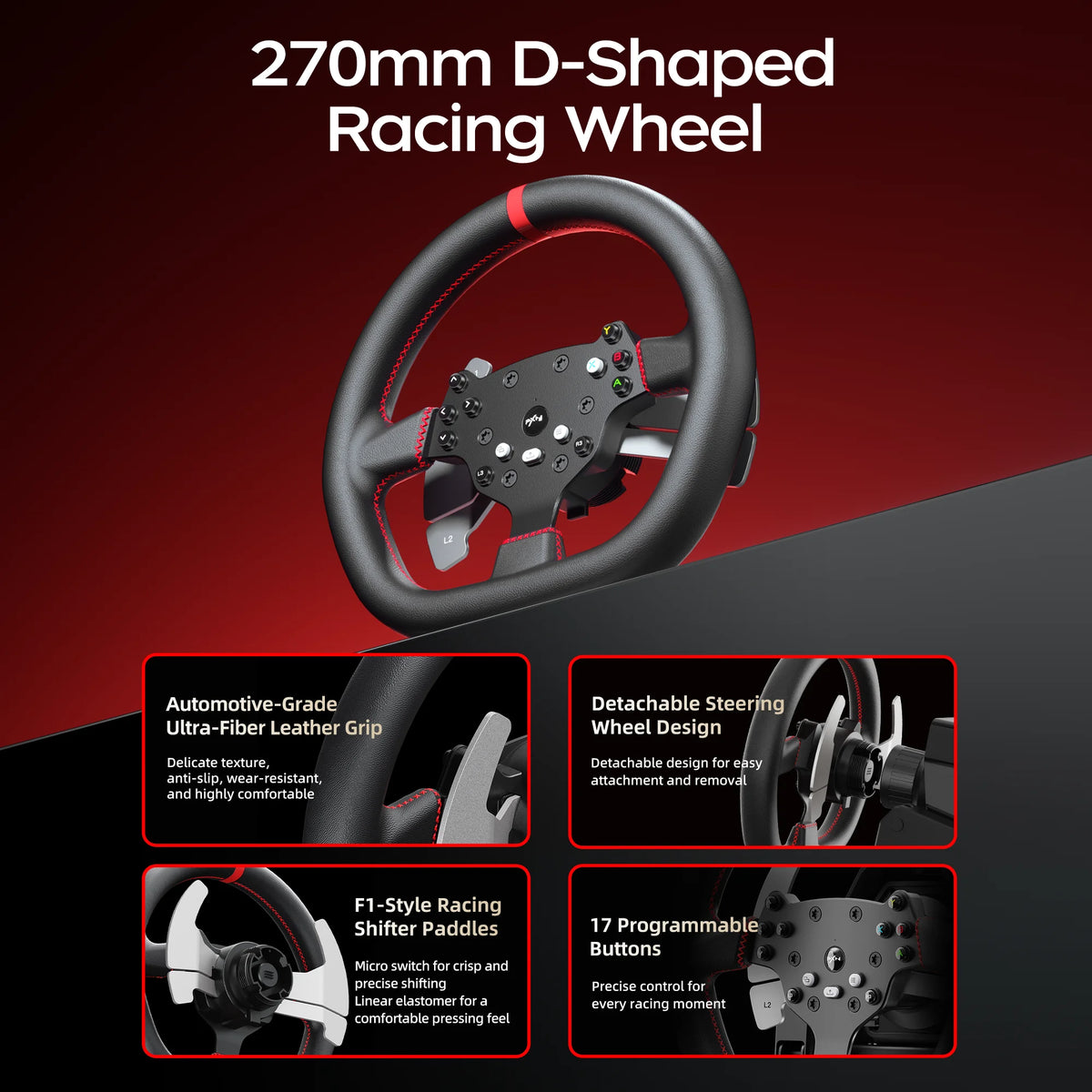 PXN V10 Ultra Direct Drive Racing Wheel PC PS4 Xbox