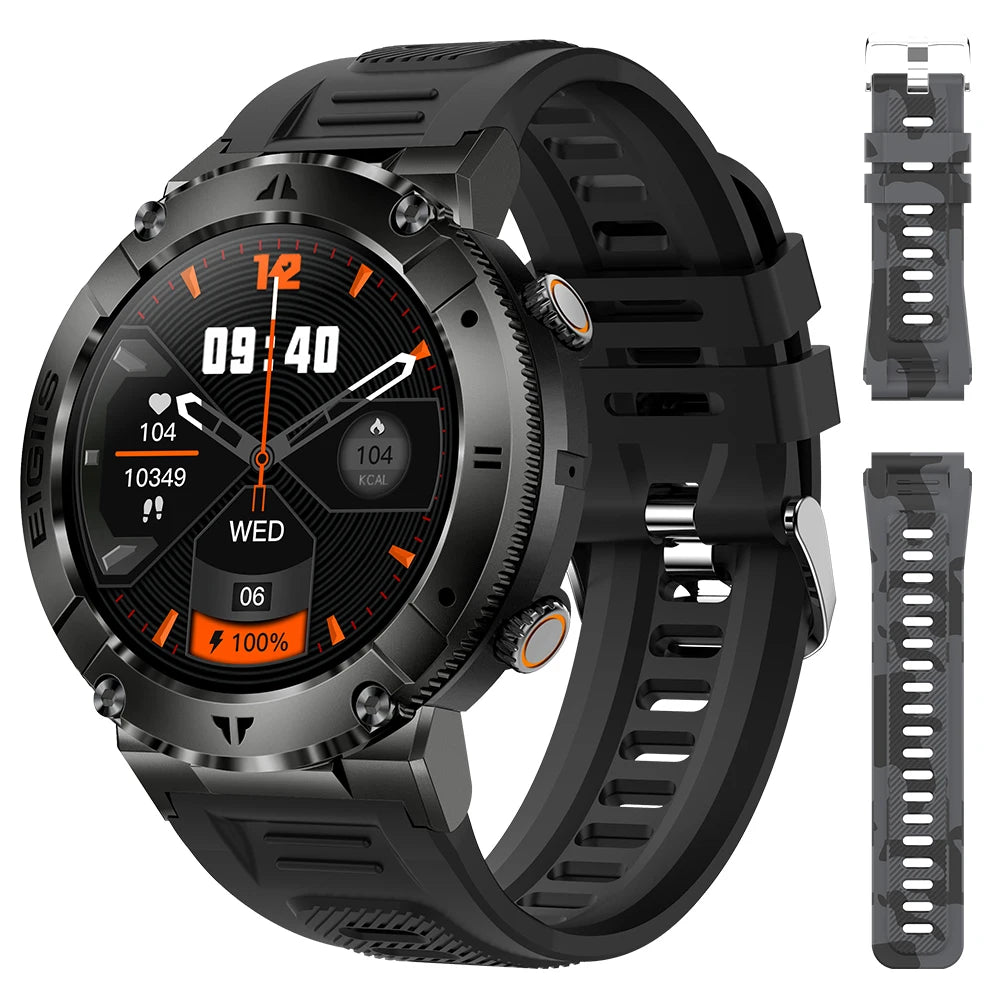 LaNikar Waterproof Smart Watch TFT Display Bluetooth Call Blood Pressure