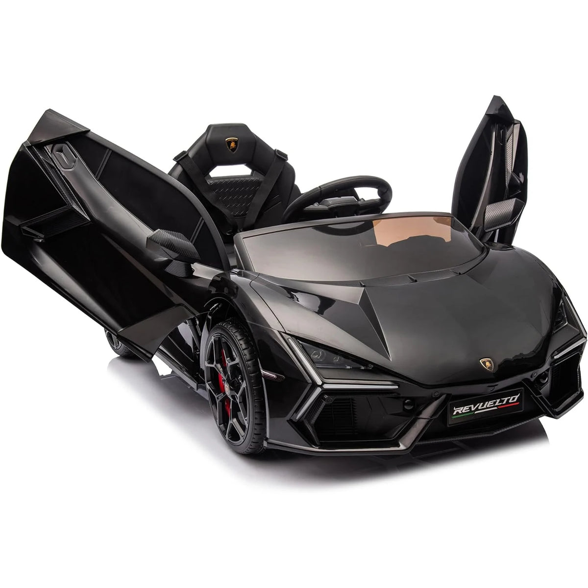 HiMISS Ride On Car For Kids Headlights Bluetooth Music Remote