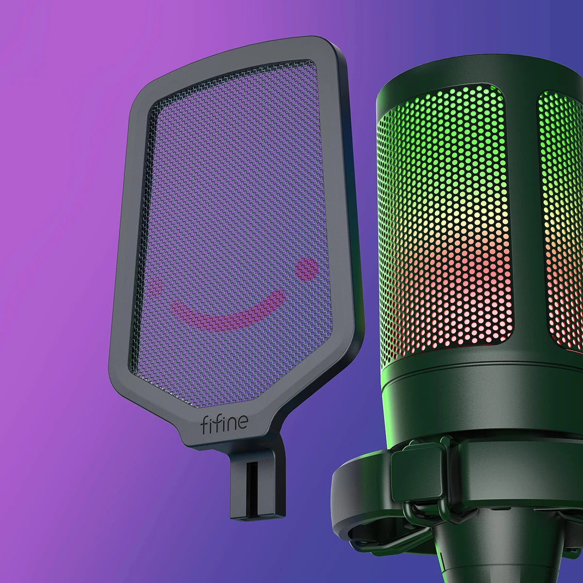 FIFINE Ampligame USB Gaming Microphone With Pop Filter And Gain