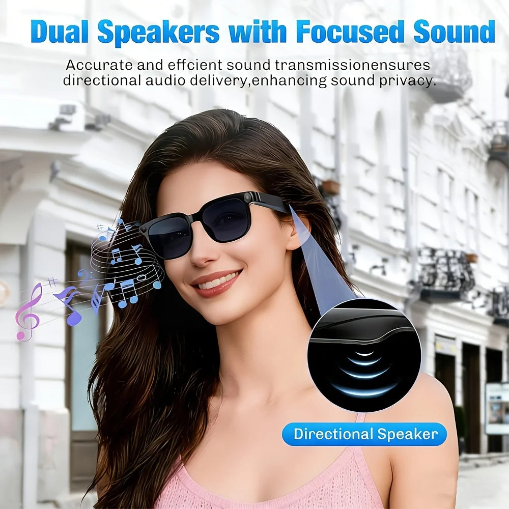 SENBONO AI Smart Glasses With HD Camera And Portable Charger