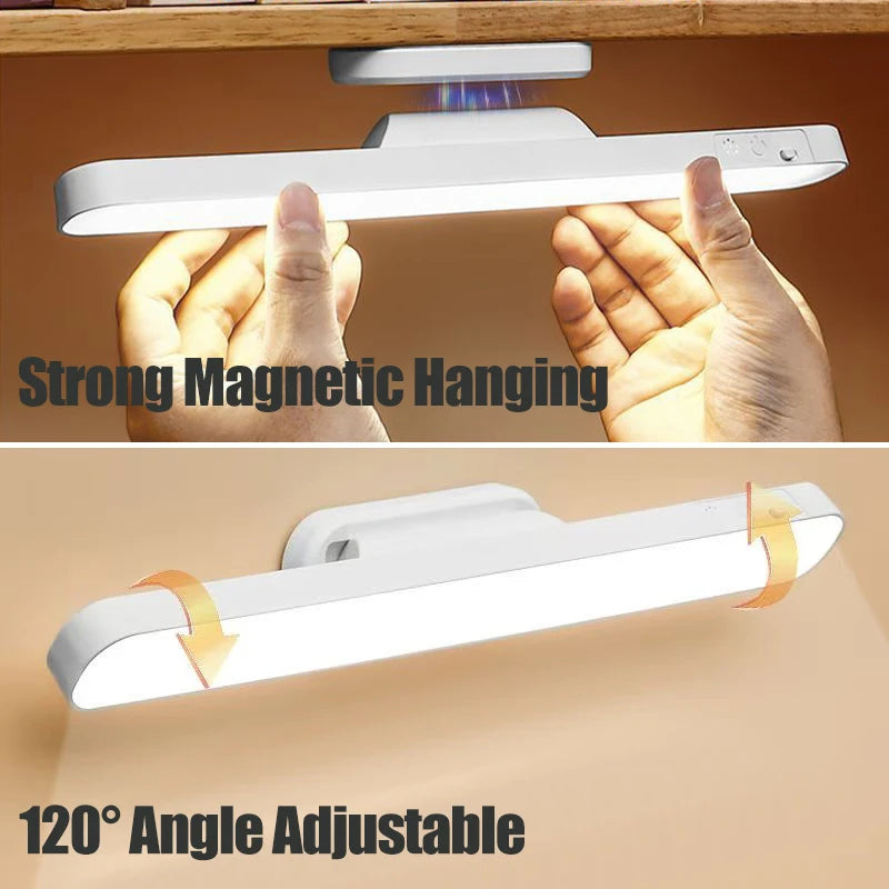 Remote LED Desk Lamp Magnetic Hanging Night Light USB Rechargeable Reading Light