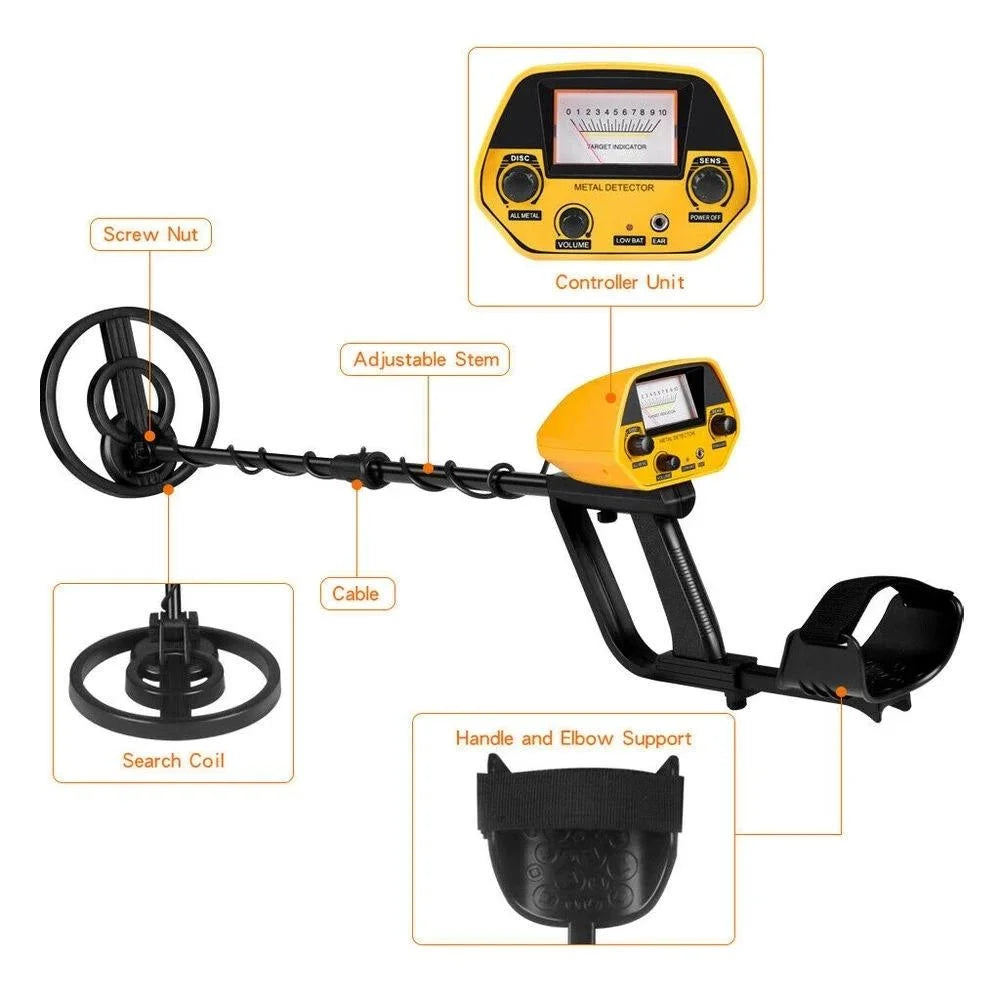 Professional Underground Metal Detector For Adults Waterproof With LCD Display