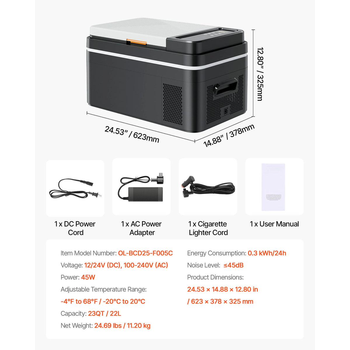 SucceBuy Car Refrigerator Portable Compressor Cooler For Travel
