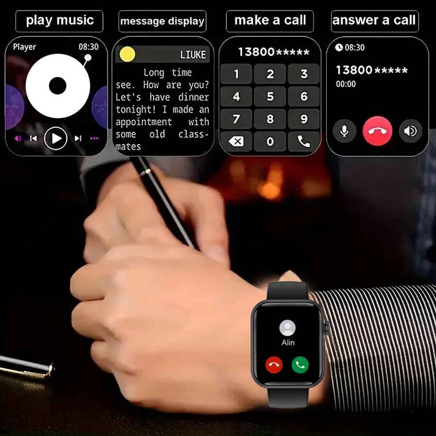 Anyloop Smartwatch Fitness Tracker With Calls 120 Sports Modes