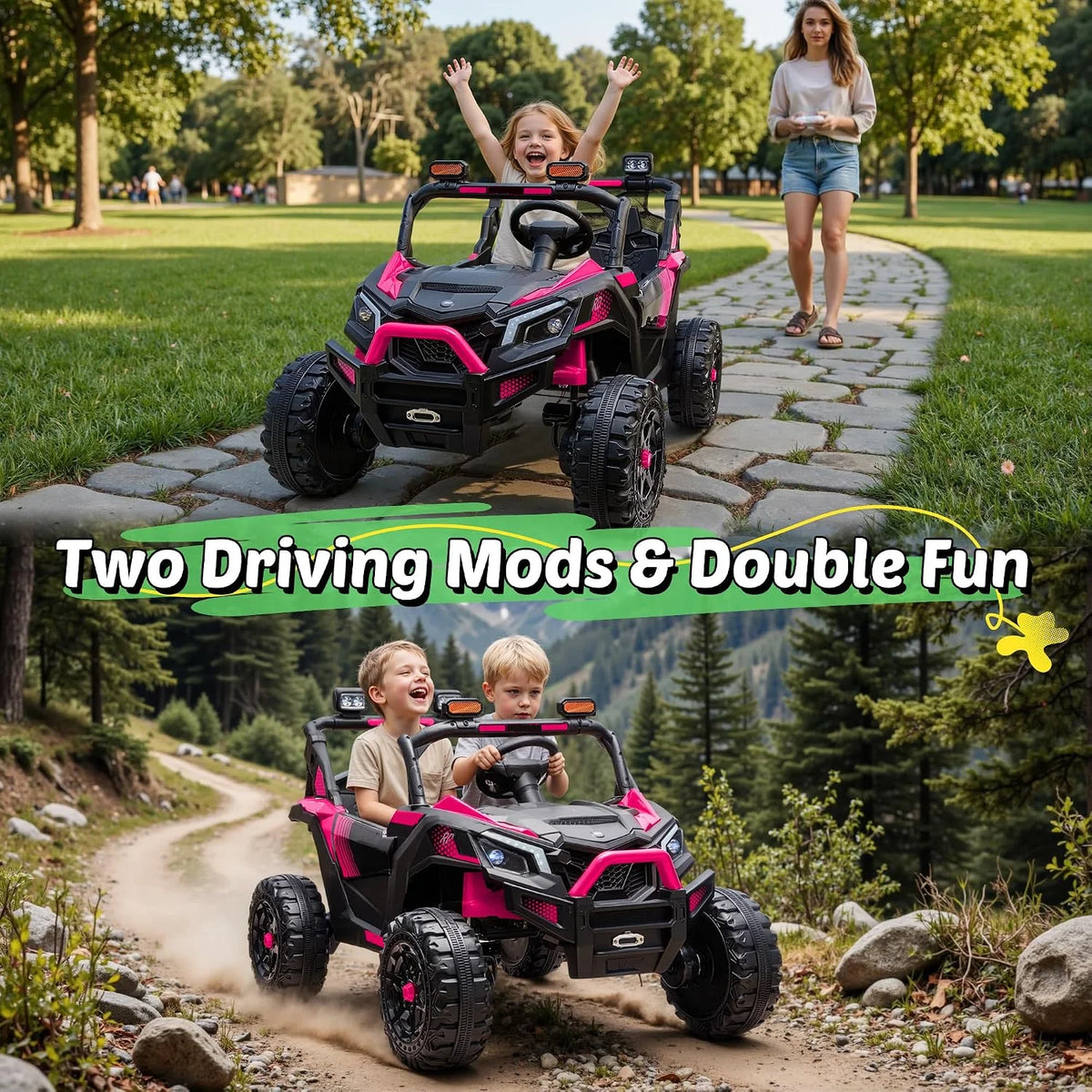 Joyracer 24V 4WD Kids Ride On UTV Off-Road Electric Buggy