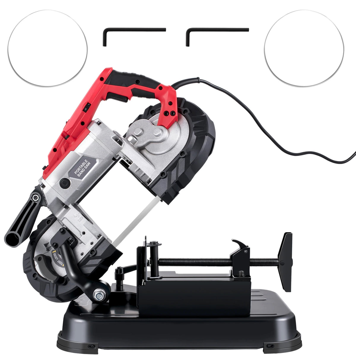SucceBuy Portable Band Saw Cordless Variable Speed 10 Amp Metal