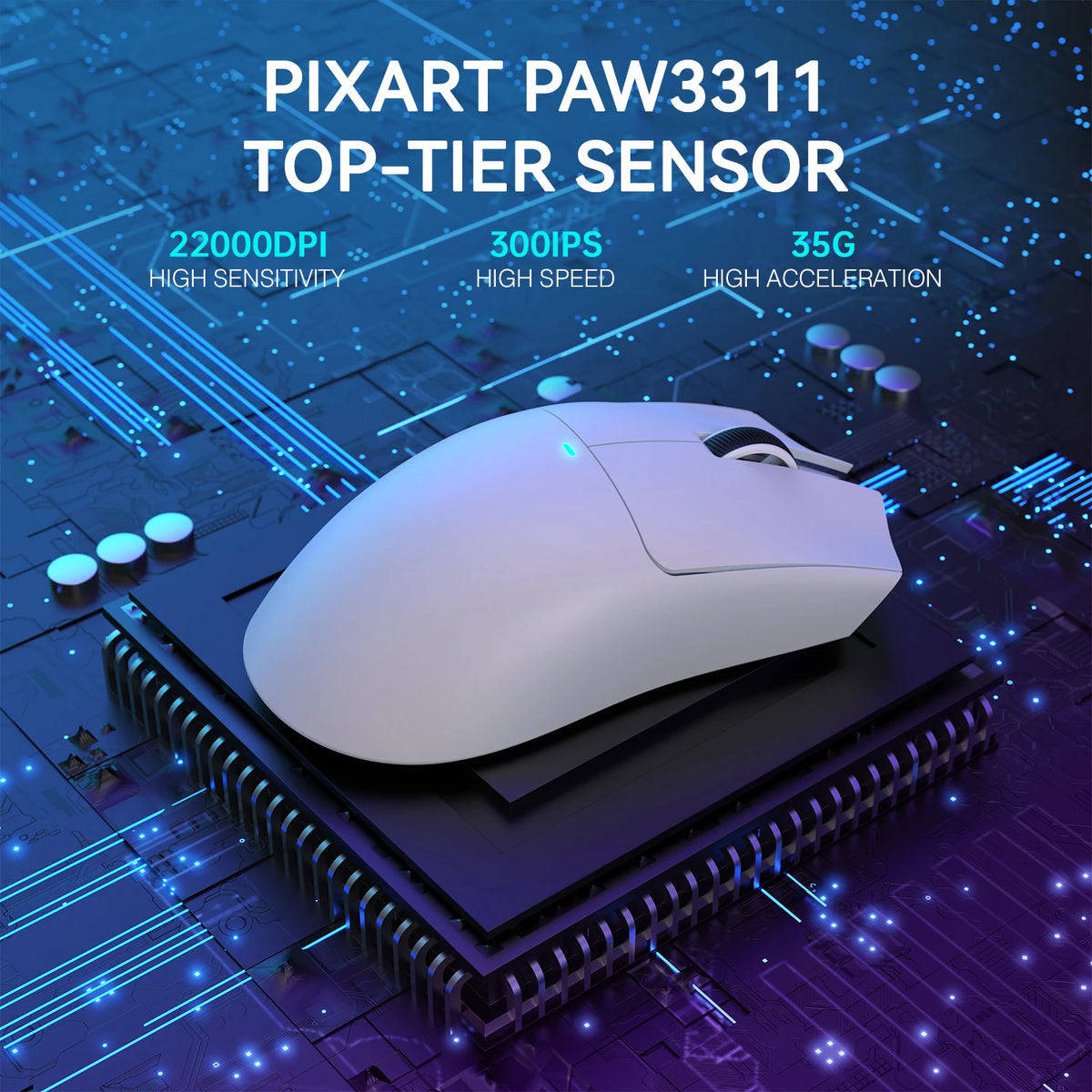 Attack Shark X11 Wireless Gaming Mouse RGB Backlight 22000 DPI