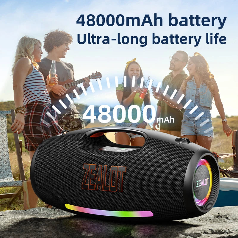 ZEALOT S89 250W Waterproof Portable Bluetooth Speaker Outdoor Boombox