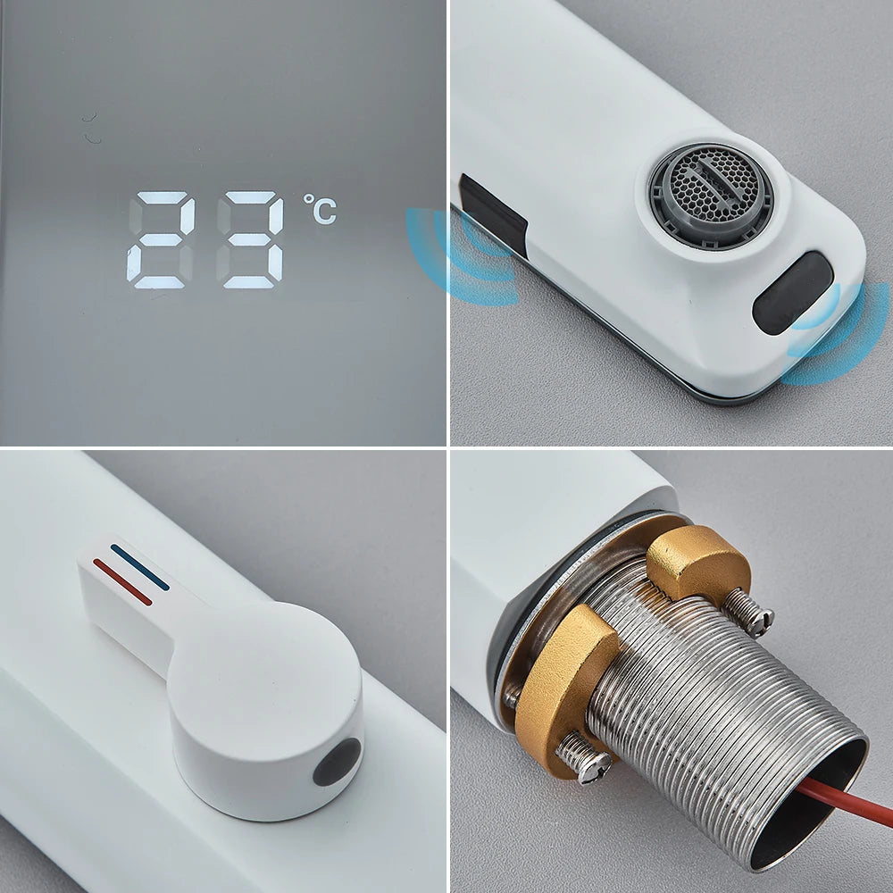 Uythner Smart Sensor Basin Faucet With Digital Display