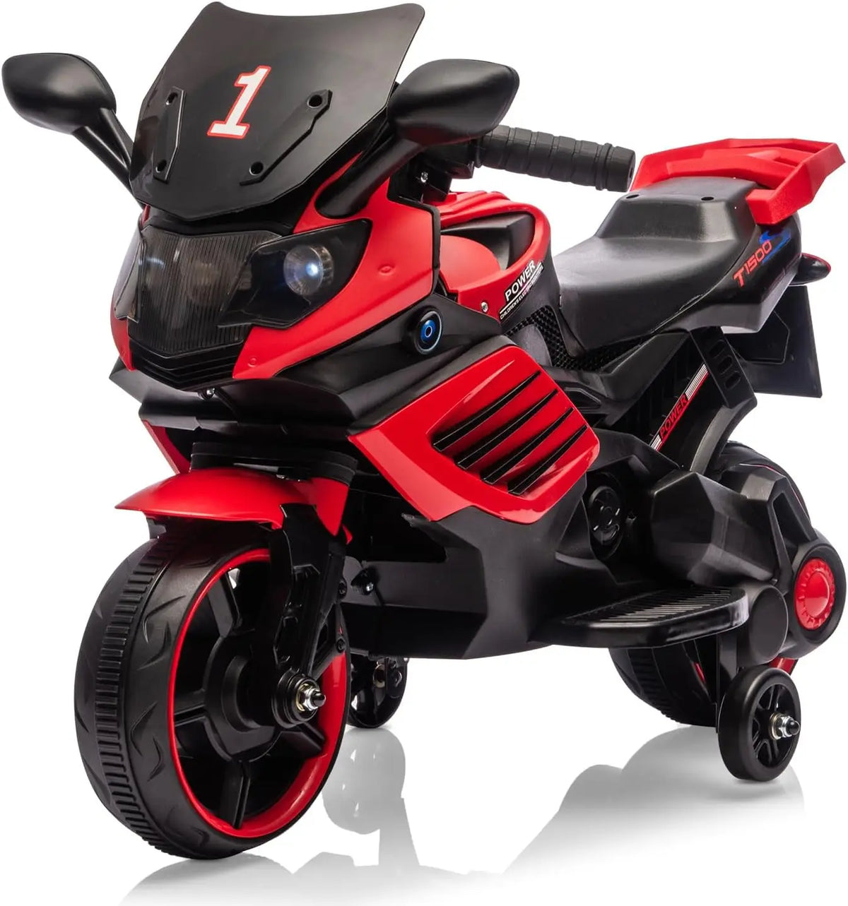 HiMISS 6V Kids Motorcycle Ride On With Training Wheels