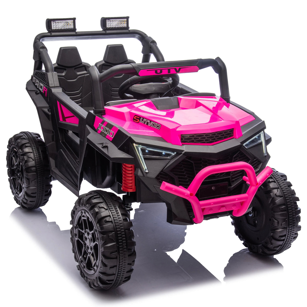 24V 400W Kids Ride On UTV With Parent Remote Bluetooth Music LED Lights