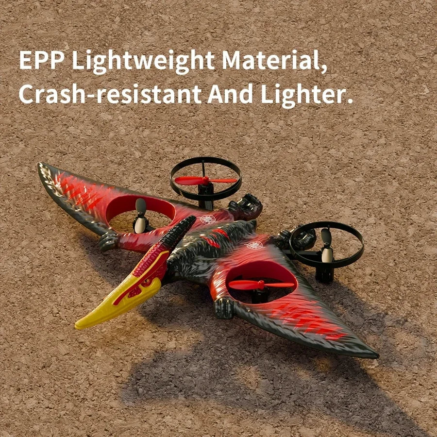CONUSEA RC Pterosaur Helicopter Glider 2.4G Foam With LED