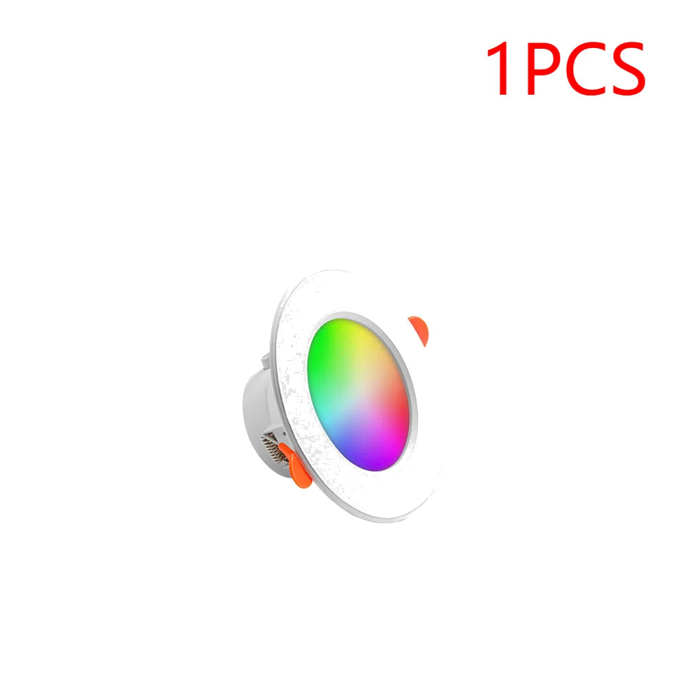 APWIKOGER 10W Smart LED Downlight RGB CCT Bluetooth Ceiling Lamp