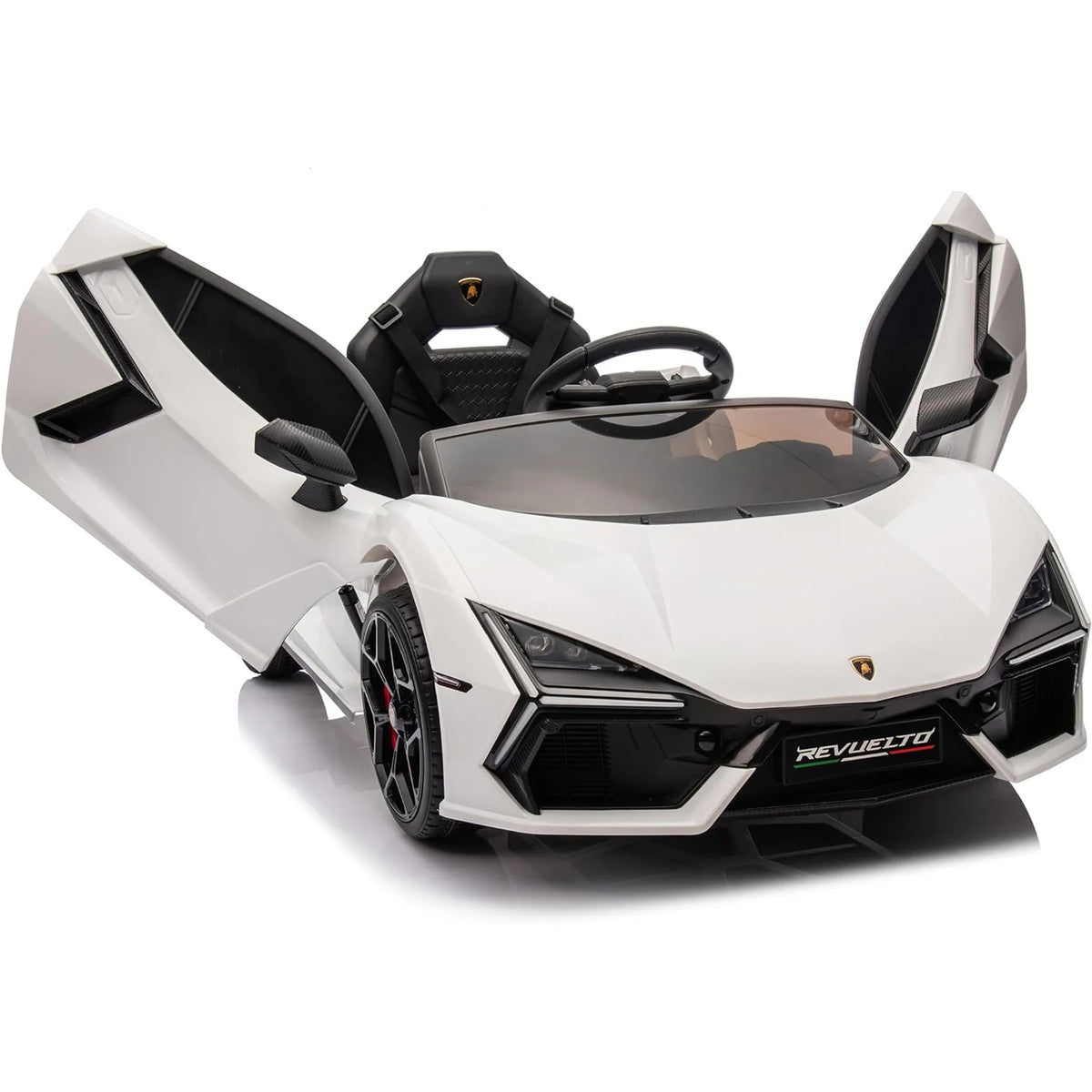 HiMISS Ride On Car For Kids Headlights Bluetooth Music Remote