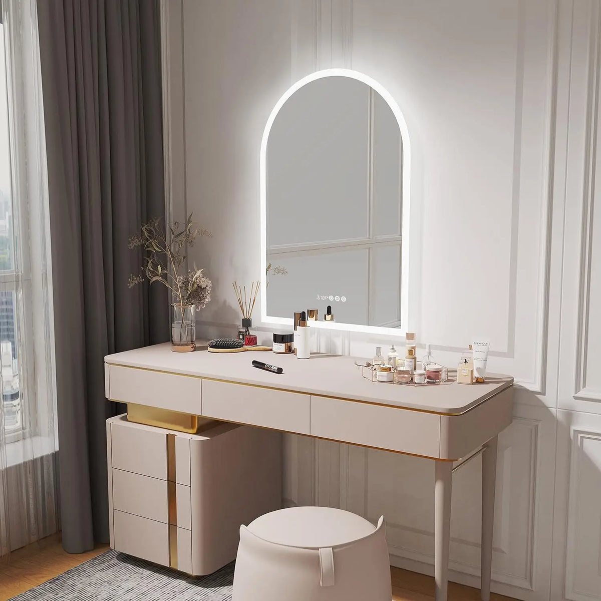 Wisfor Backlit Smart LED Bathroom Mirror With Anti Fog Dimmable