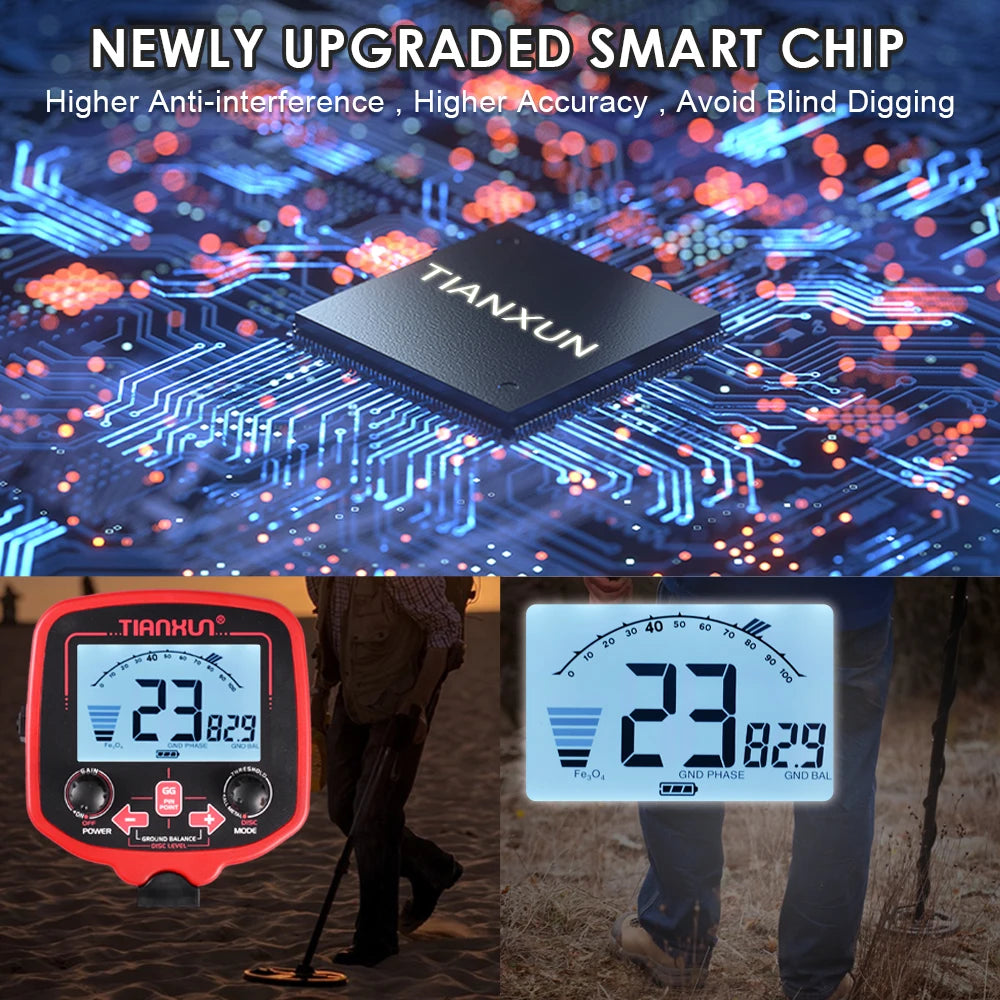 TIANXUN Treasure Hunter TX850 Metal Detector Waterproof Pinpointer