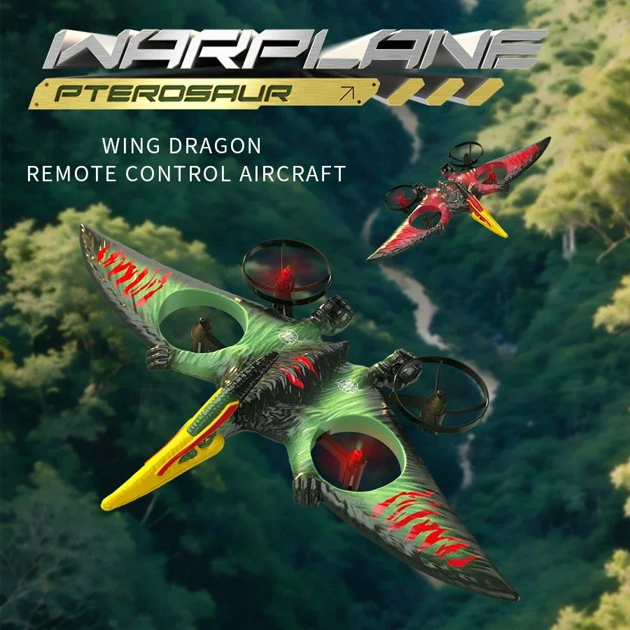 CONUSEA RC Pterosaur Helicopter Glider 2.4G Foam With LED