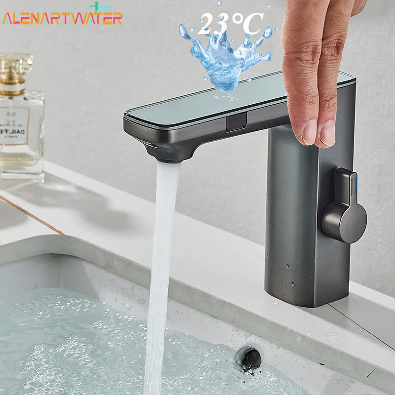 ALENARTWATER Smart Sensor LED Faucet Infrared Touchless Control